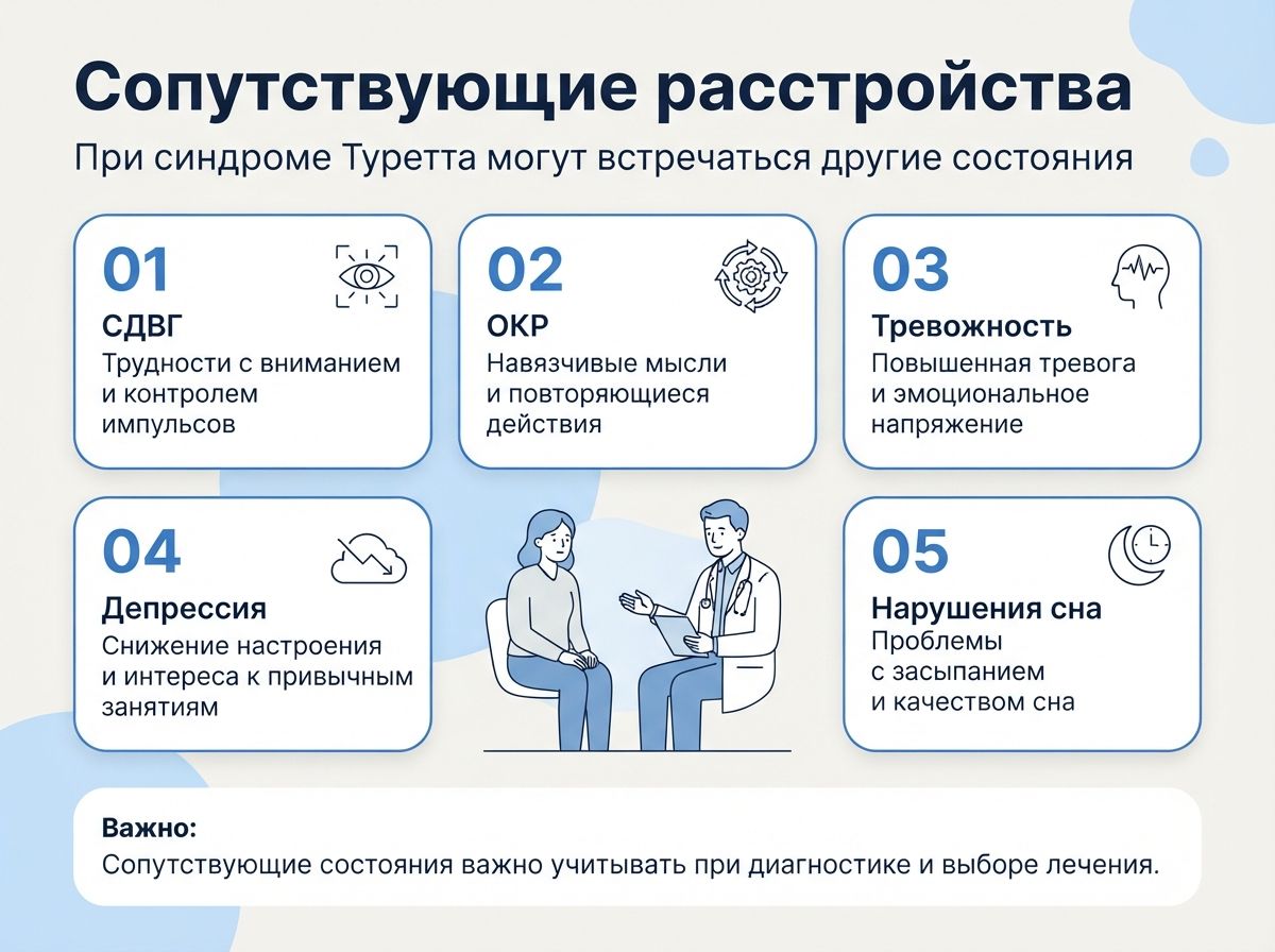Лечение синдрома Туретта в Чебаркуле инфографика